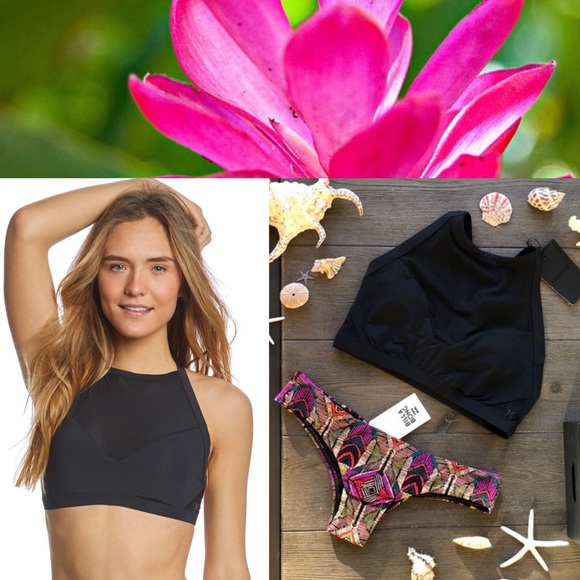 Hurley Other - 🌴🌼HURLEY- MESH HIGH NECK BIKINI SET🌼🌴